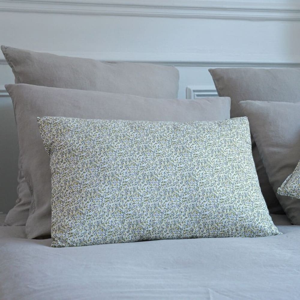 Coussin rectangulaire en coton imprimé fleuri 40 x 60 cm - Maisons du Monde