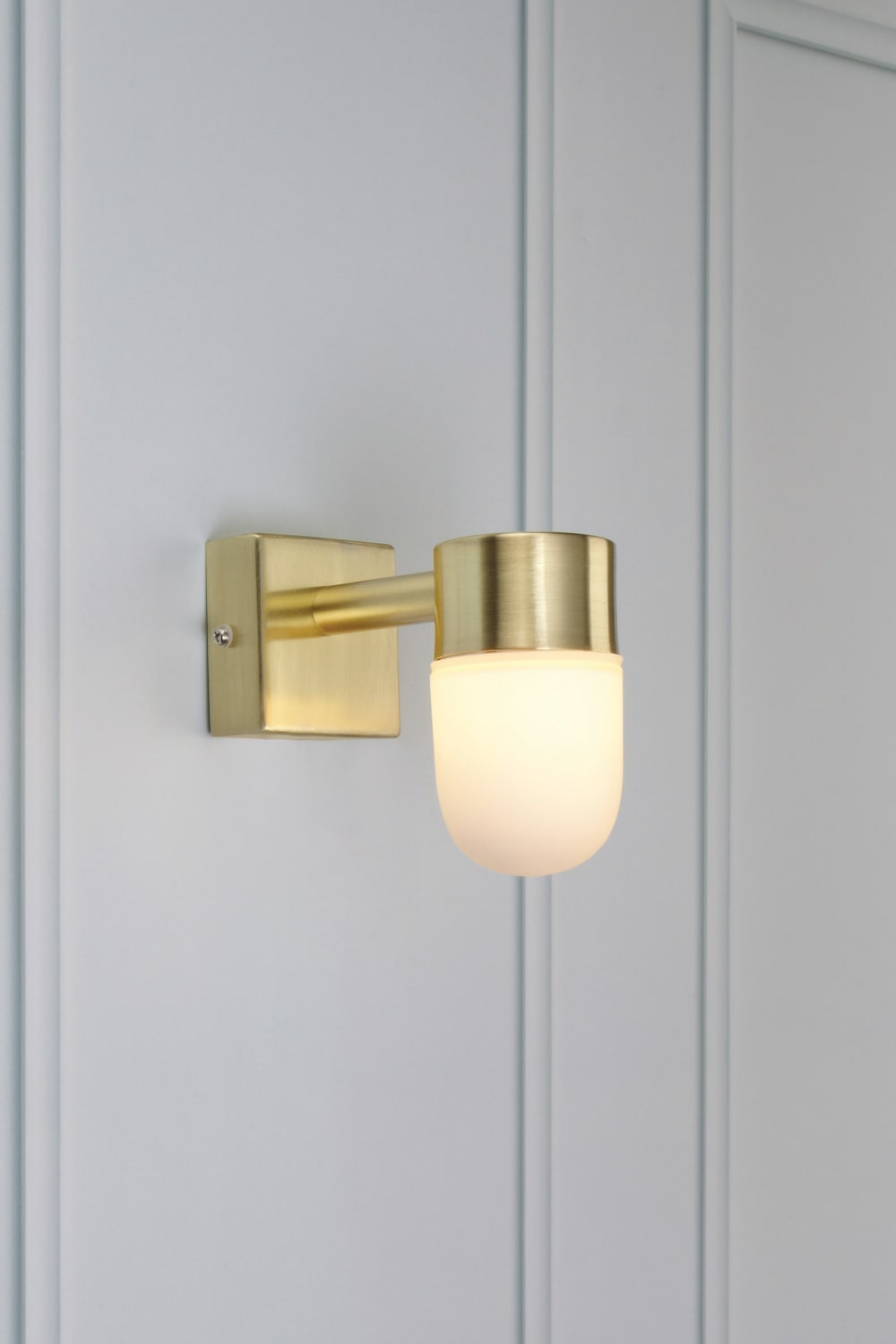 Applique murale 1xG9 laiton et blanc - Maisons du Monde