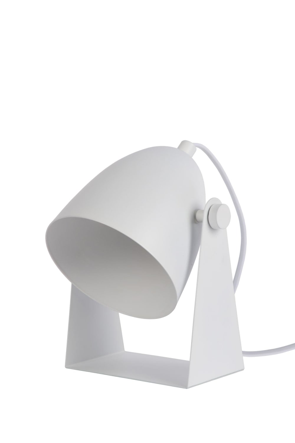 Lámpara de mesa de metal 1xe14, blanco - Maisons du Monde