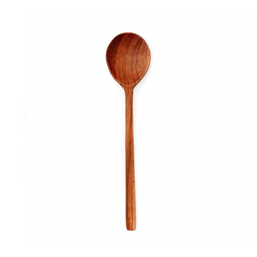 Cuillère bois de teck marron 19x4x1cm
