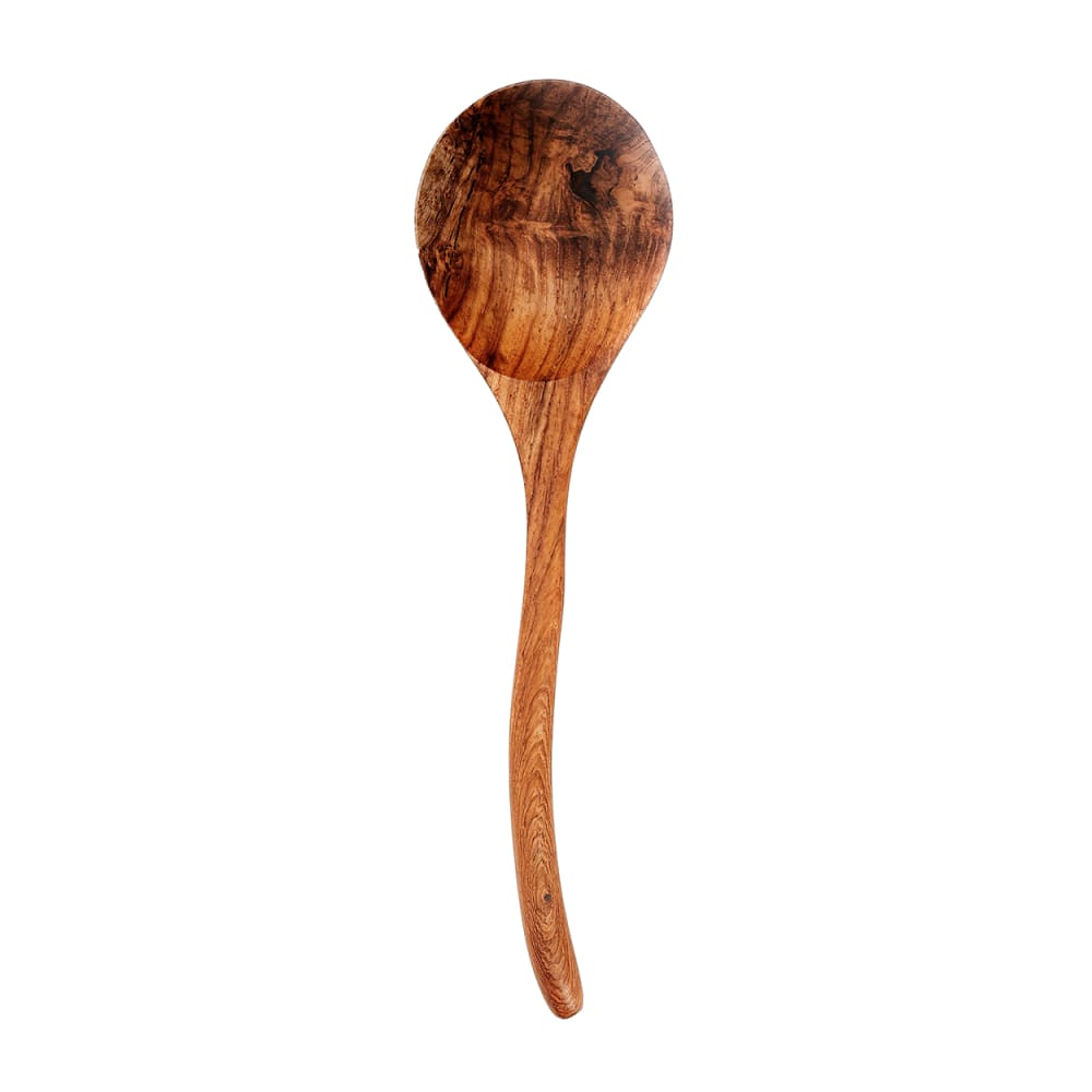 Cuillère bois de teck marron 30x8x2cm