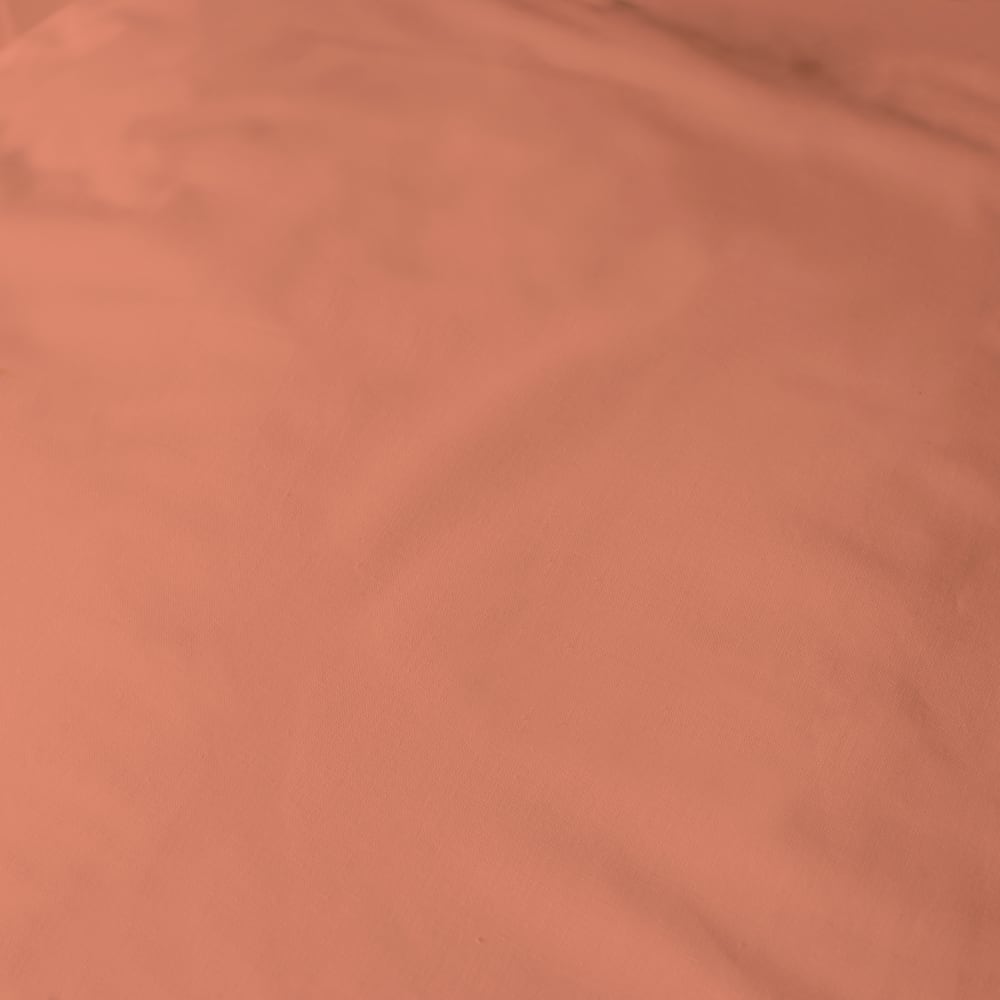 Drap-housse uni percale bio terracotta — vue 3