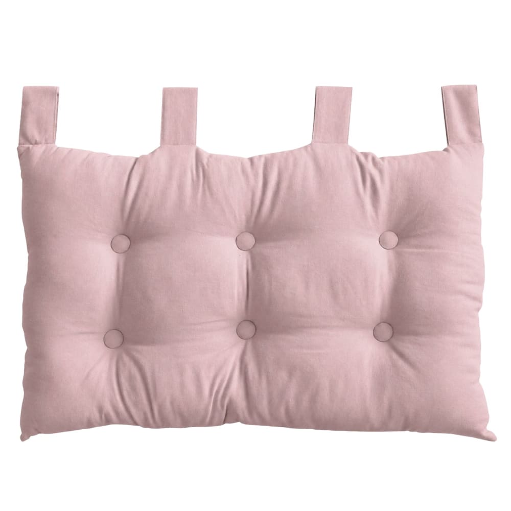 Tête de lit coussin en coton vieux rose 70x45 cm Tête de lit coussin en coton vieux rose 70x45 cm