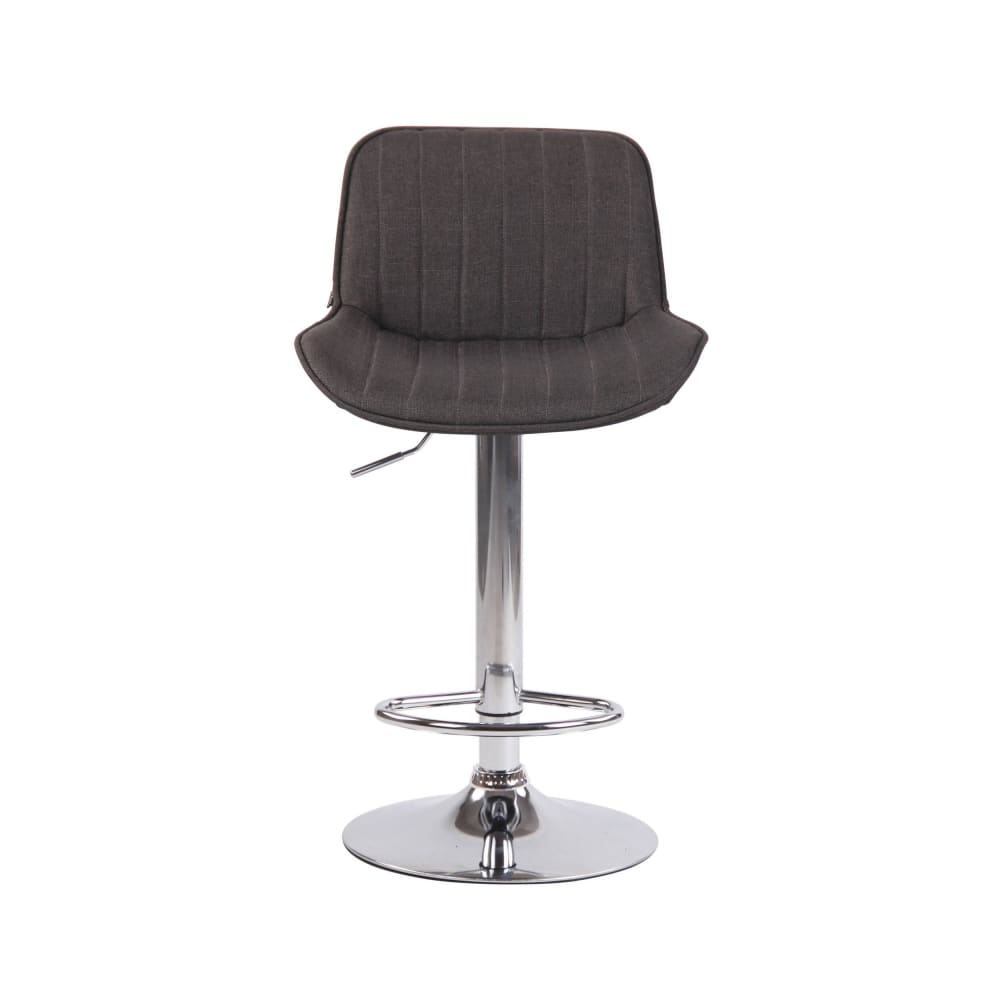 Set de 2 Taburetes de bar regulable en Tela Gris oscuro - Maisons du Monde