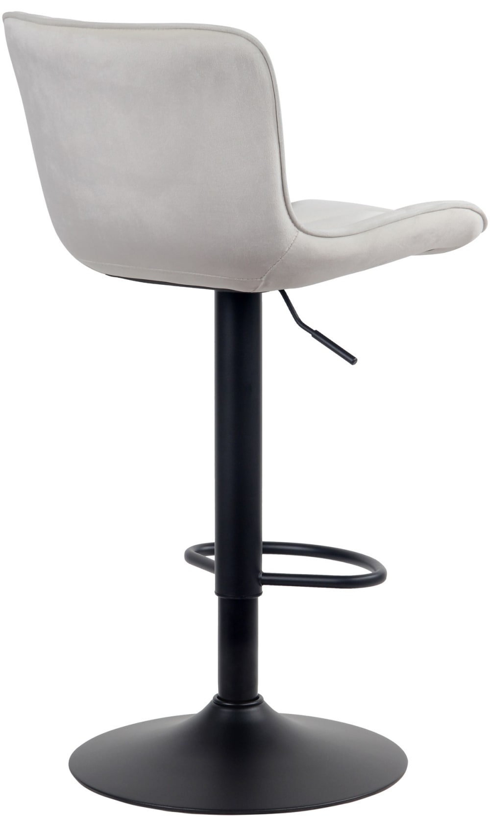 Set di 2 sgabelli da bar regolabili in Velluto Colore crema - CLP