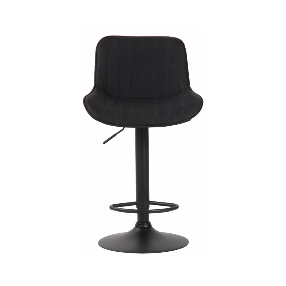 Set de 2 Taburetes de bar regulable en Tela Negro - Maisons du Monde