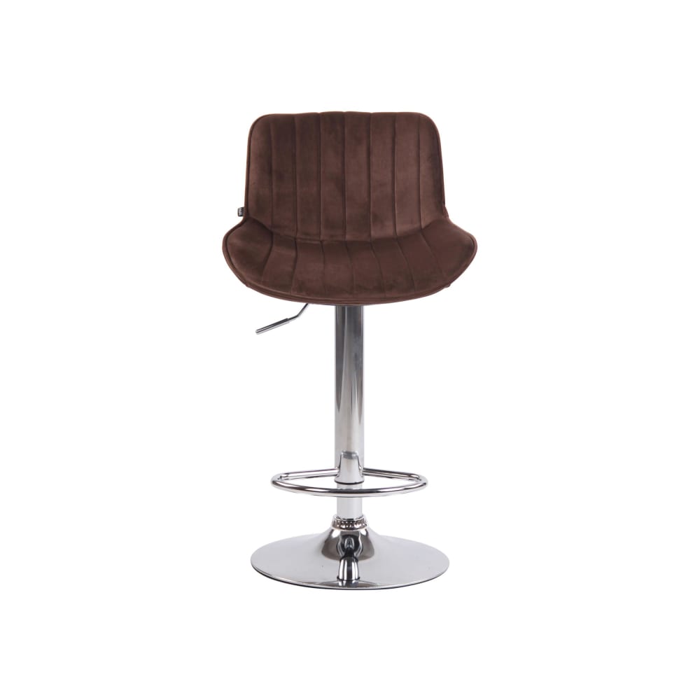 Set de 2 Taburetes de bar regulable en Terciopelo Marrón - Maisons du Monde