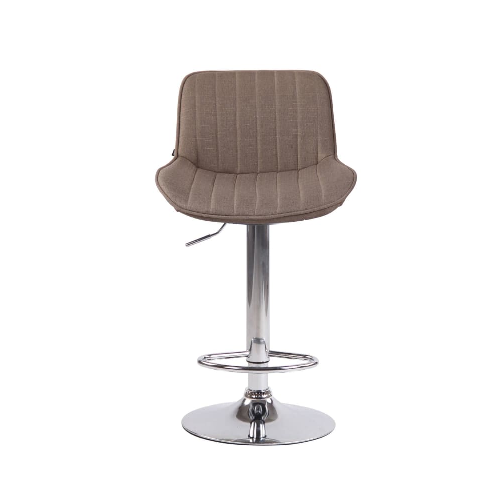 Set de 2 Taburetes de bar regulable en Tela Gris topo - Maisons du Monde