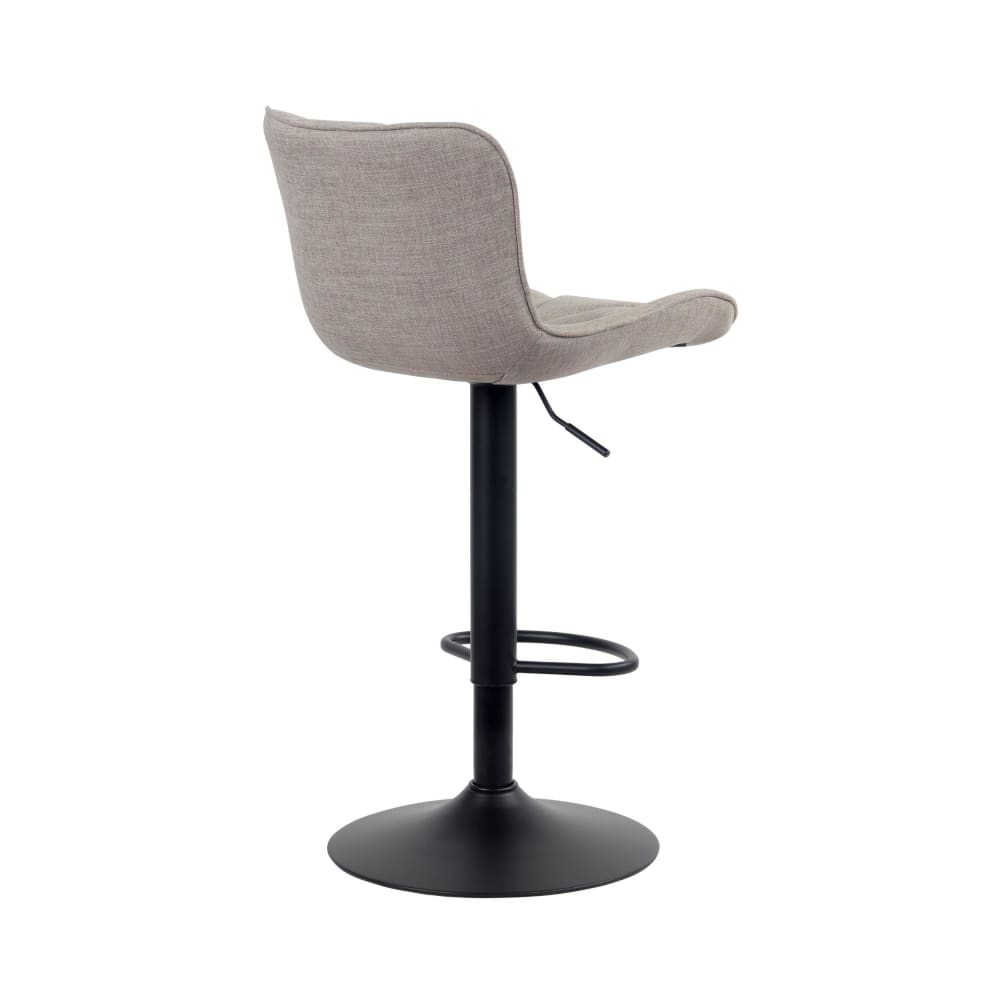 2er Set Barhocker höhenverstellbar aus Stoff taupe - Maisons Du