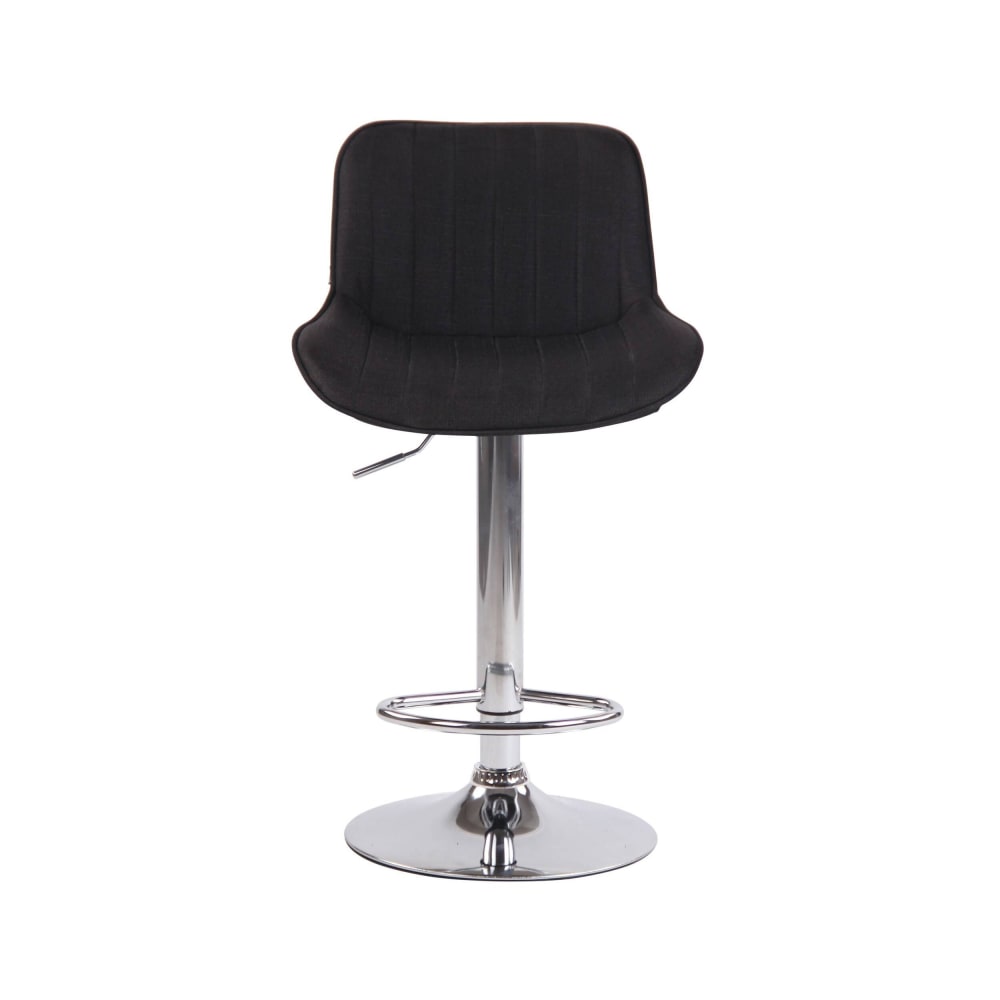 Lot de 2 Tabourets de bar réglable en tissu Noir - Maisons du Monde