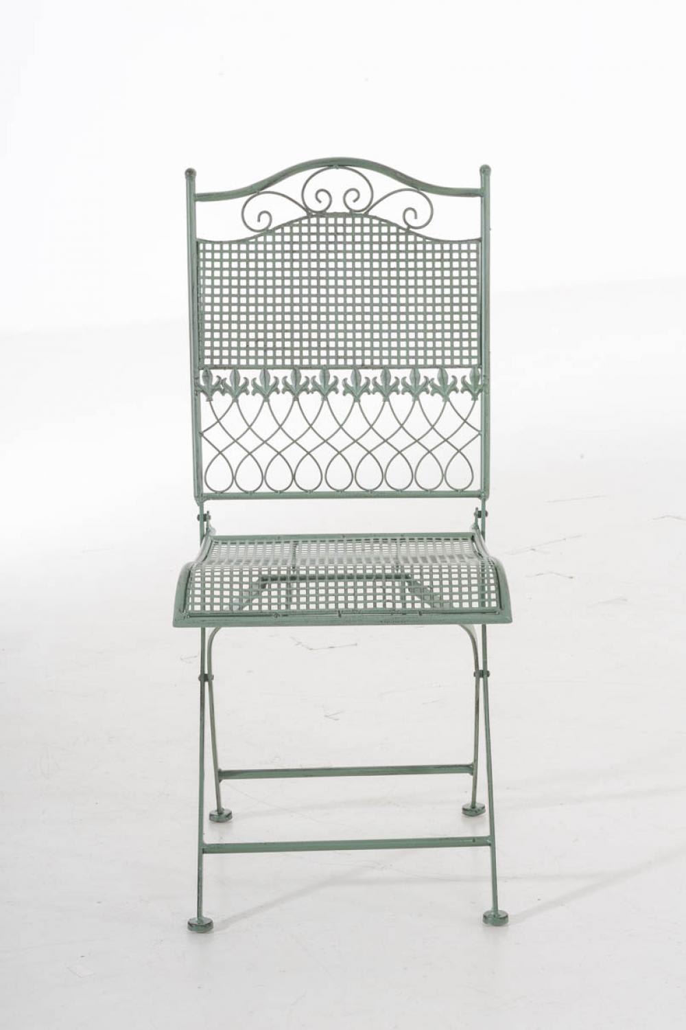 Silla de exterior plegable en metal verde antiguo - Maisons du Monde