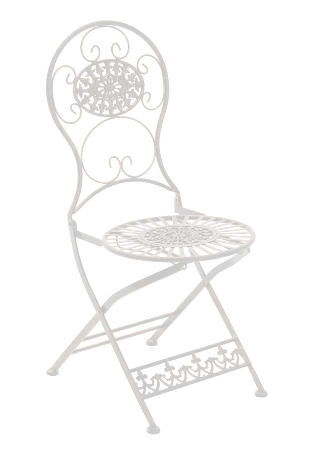 Silla de exterior plegable en Metal Blanco - Maisons du Monde