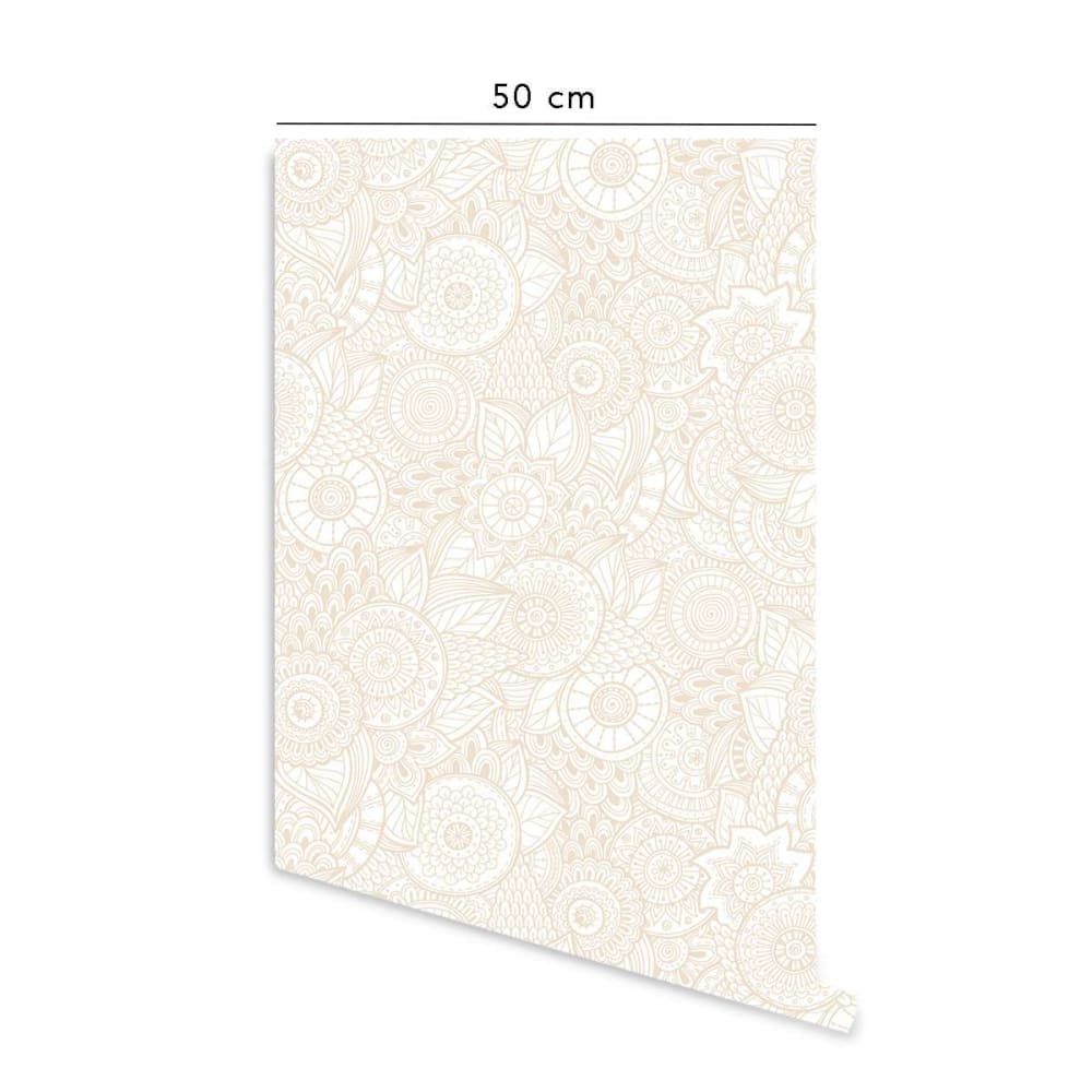 Papier peint vinyle adhésif boho chic sable 50x300 cm — vue 3