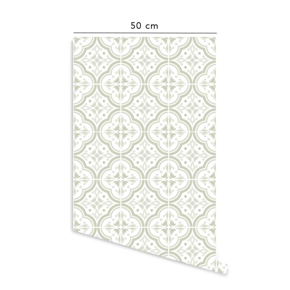 Crédence adhésive cuisine carreaux vert 50x300 cm - Maisons du Monde