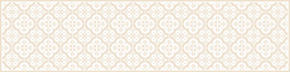 Decochic Vinylteppich mit Lissabon-Fliesen, sand 48x198 cm Beige Pva - Polyvinylacetat