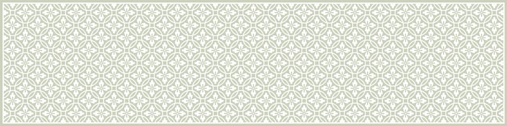 Alfombras vinílicas vintage verde 48x198 cm