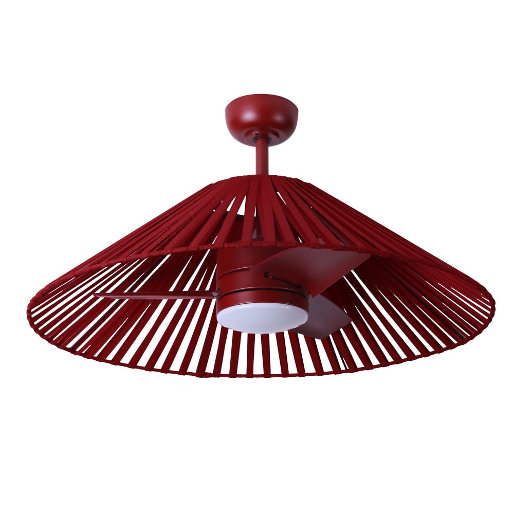 Sulion TERRA - Outdoor Deckenventilator 89cm LED 18W Rot style modern Rot Metall