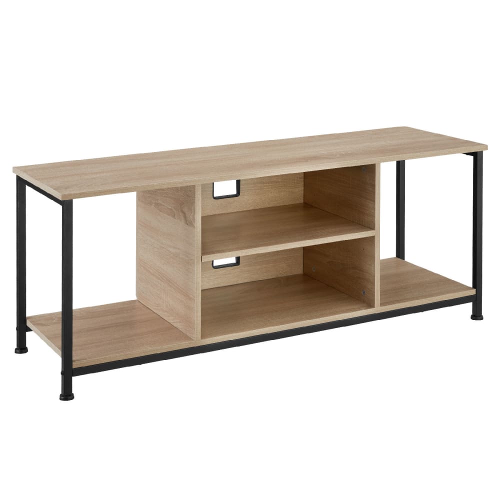 Tectake Mueble bajo tv, 4 estantes