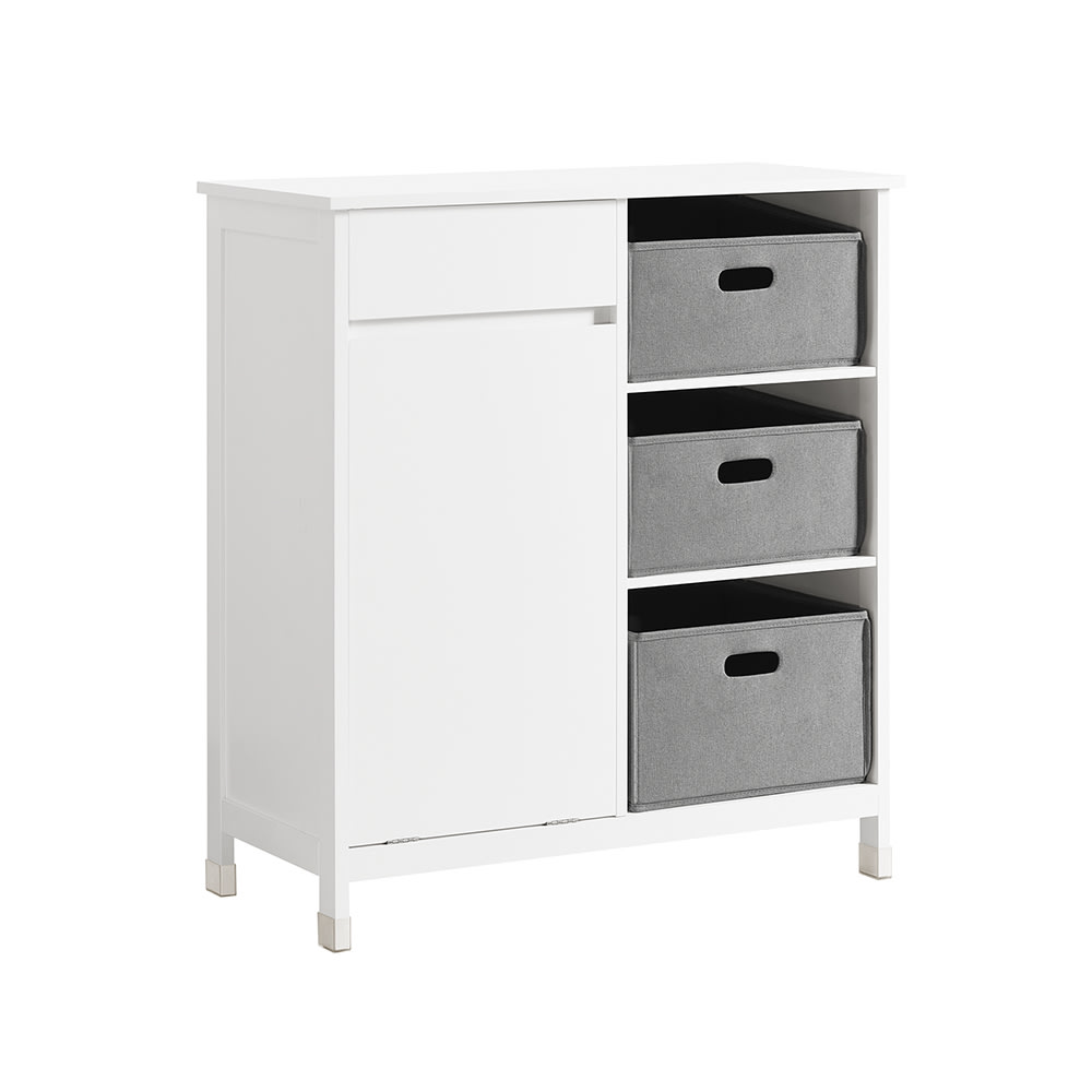 WäScheschrank Mit WäSchesäCken Weiß MDF