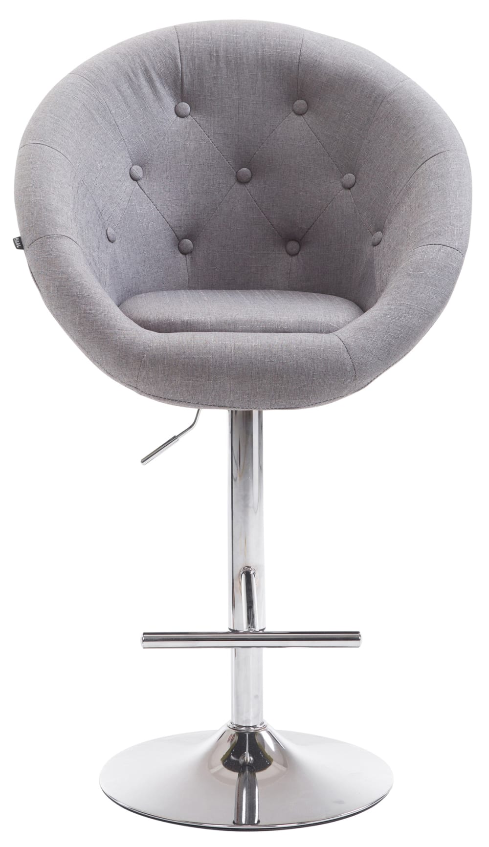 Tabouret de bar réglable pivotant en stoff gris - Maisons du Monde