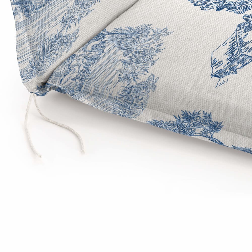 Cojín para tumbona algodón azul 176x53x5 cm - Maisons du Monde