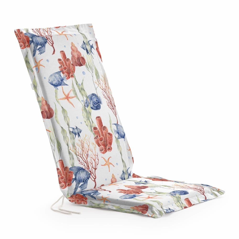 Muare Home Coussin pour chaise de jardin á motifs maritime multicolore 101x41x4 - Coton
