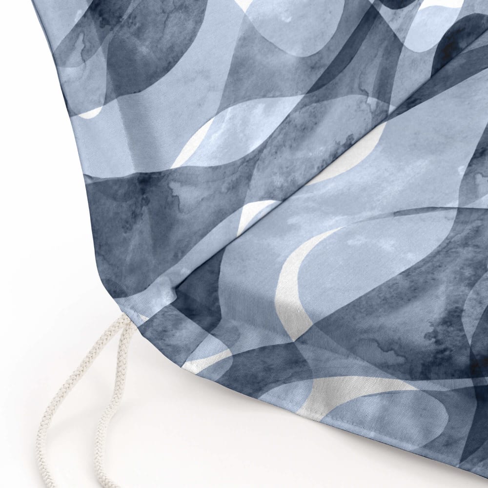 Cojín para silla de jardín 100% algodón azul marino 101x41x4 - Maisons du Monde