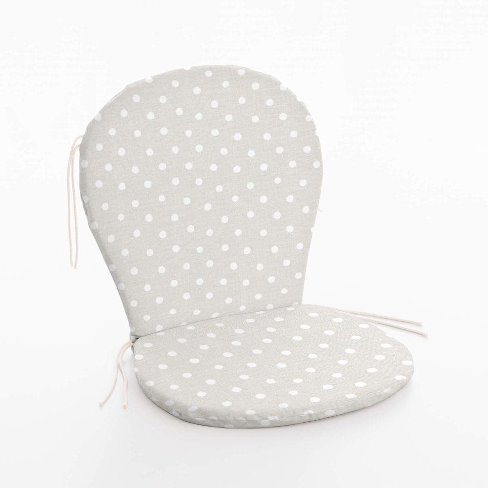 Cojín para silla de exterior 100% algodón beig claro 48x90x5 cm