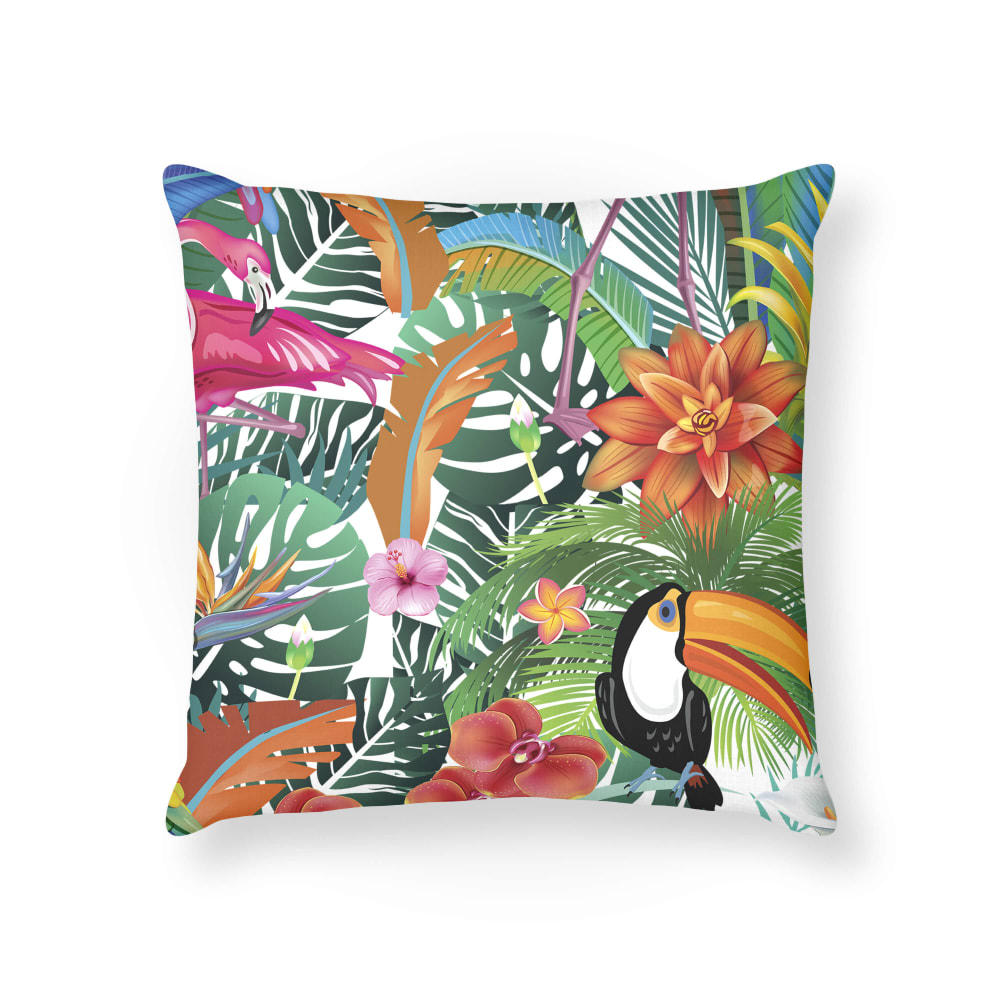 Funda de cojín 100% algodón multicolor 45x45 cm - Maisons du Monde