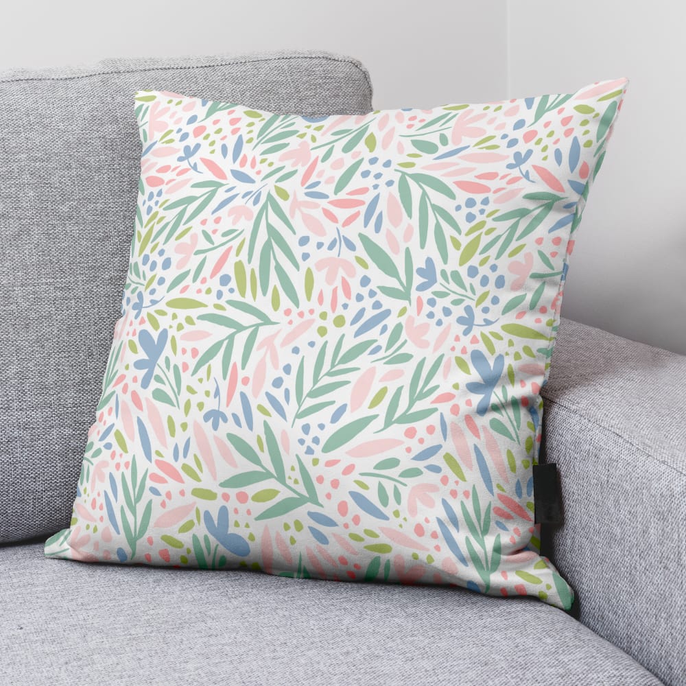 Funda de cojín 100% algodón blanco 45x45 cm - Maisons du Monde