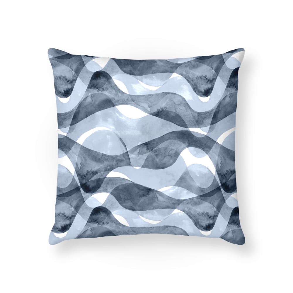 Funda de cojín 100% algodón azul marino 45x45 cm - Maisons du Monde