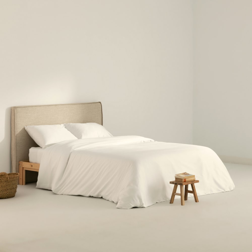 Funda nórdica 100% algodón de 300 hilos blanco 120(200x200 cm)