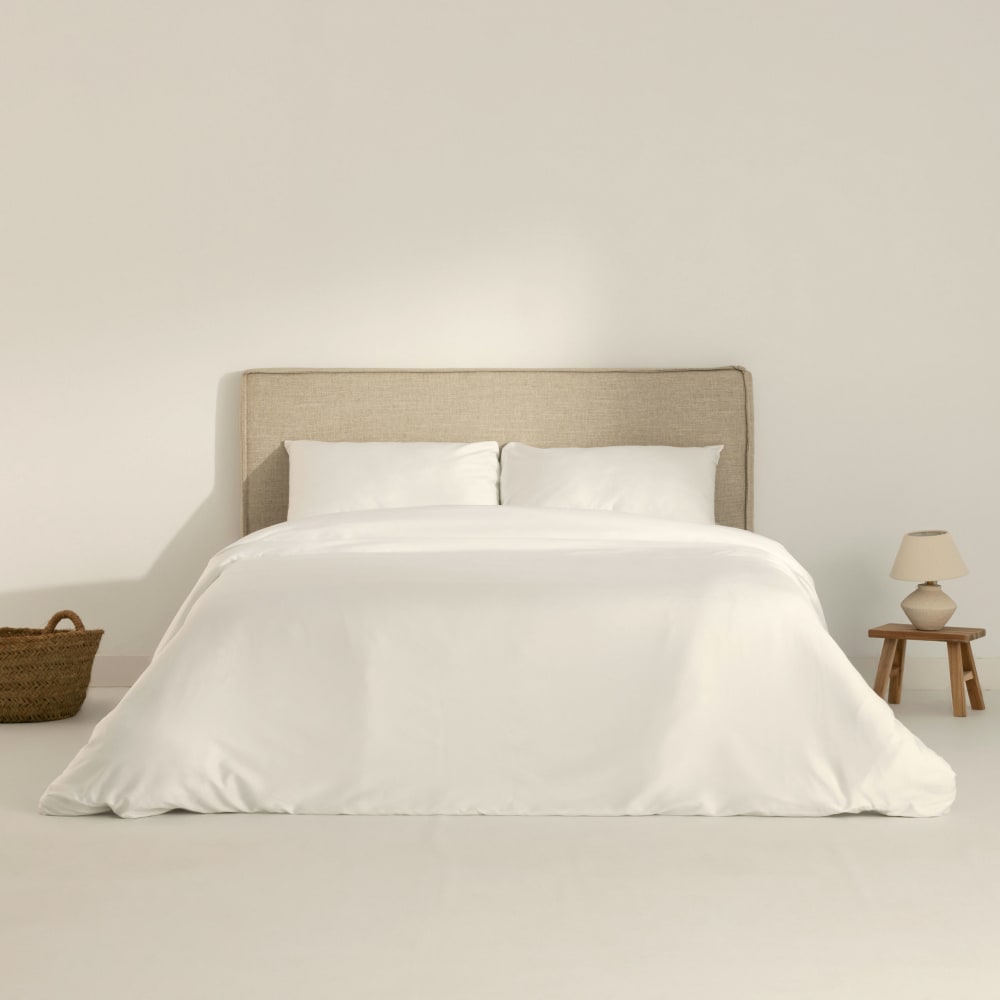Funda nórdica 100% algodón de 300 hilos blanco 120(200x200 cm) - Maisons du Monde