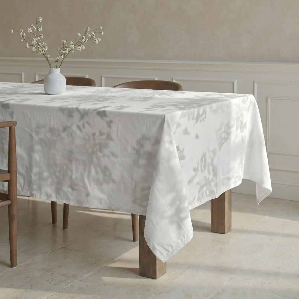 Nappe antitaches 100 % coton gris 200x155 cm