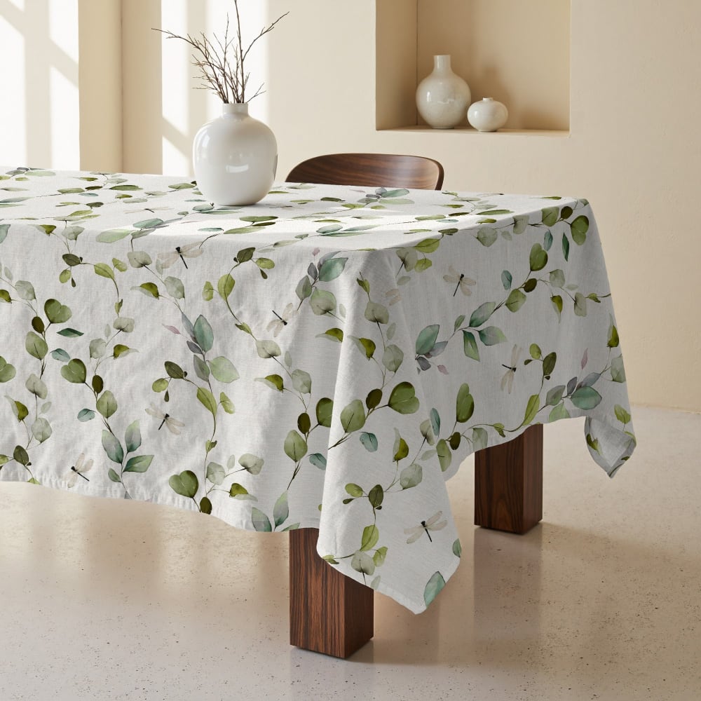 Fleckenschutz-Tischdecke 100 % Baumwolle Mehrfarbig 100x155 cm -