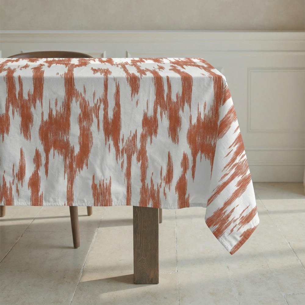 Nappe antitaches 100 % coton orange 300x155 cm