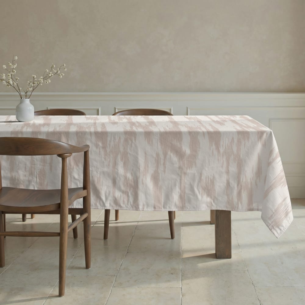 Nappe antitaches 100 % coton rose 100x155 cm