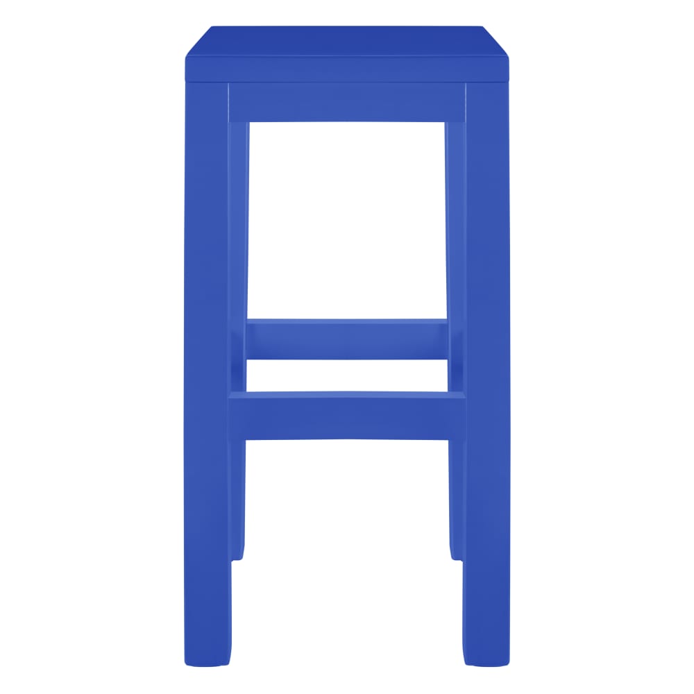 Tabouret laqué en pin 65 cm bleu Prusse