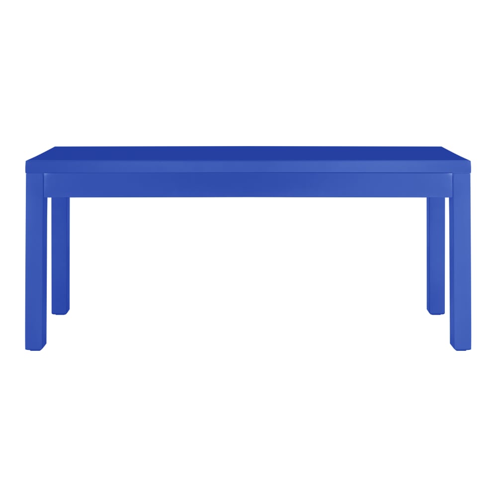Banc en pin massif laqué - bleu