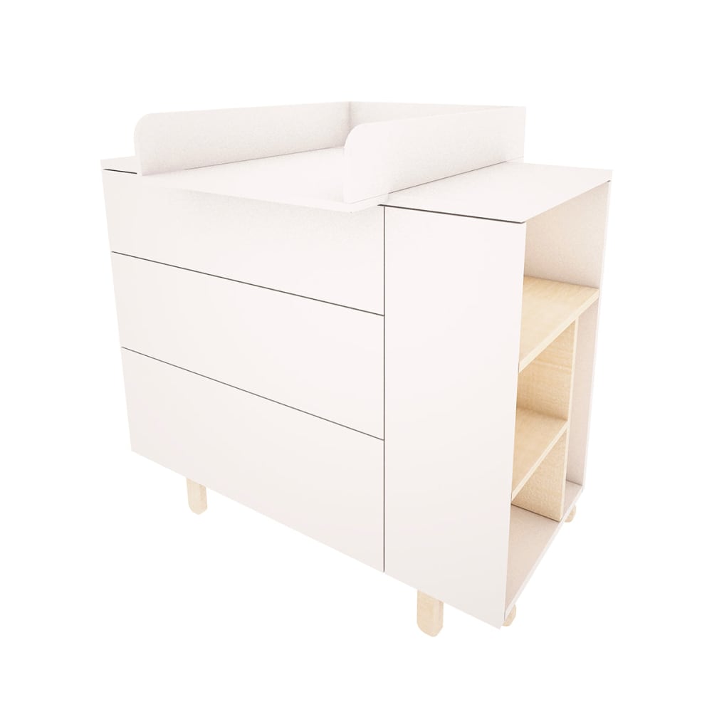 Plan à langer panneaux stratifiés blanc - Maisons du Monde