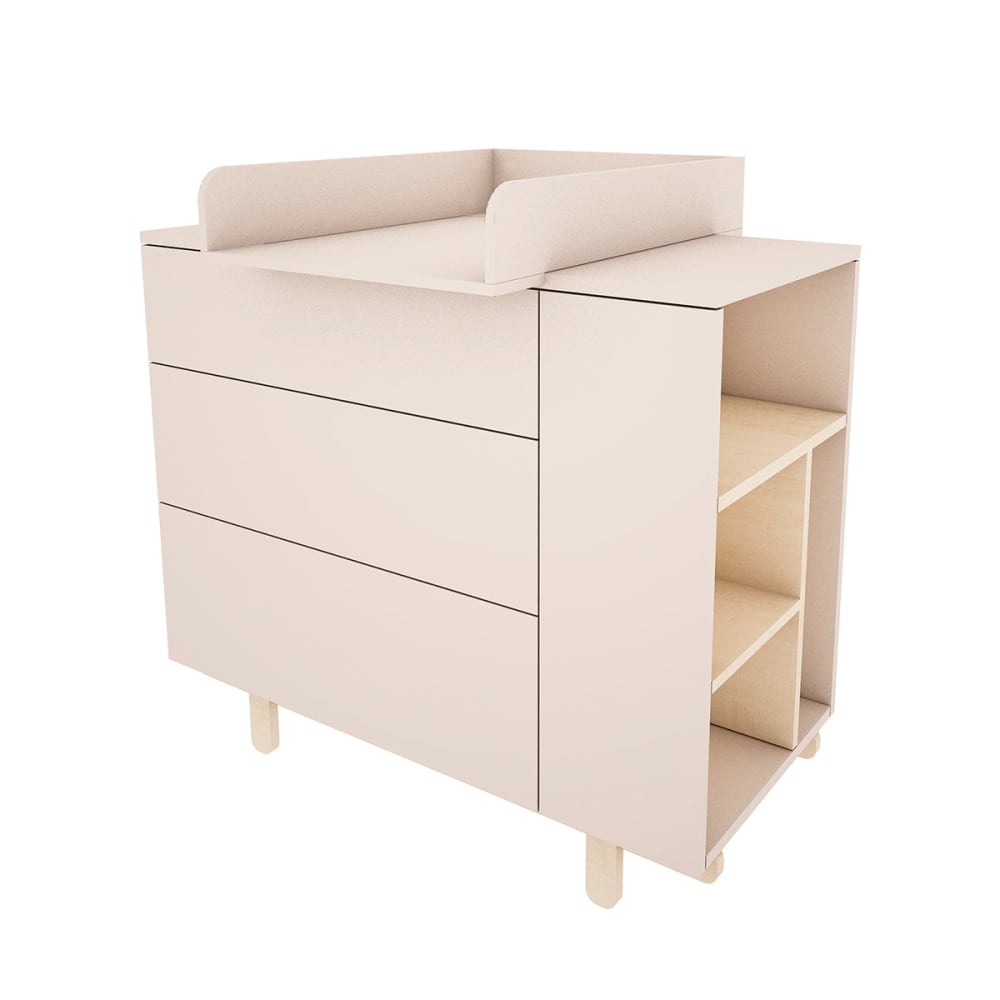 Plan à langer - cachemire panneaux stratifiés beige - Maisons du Monde