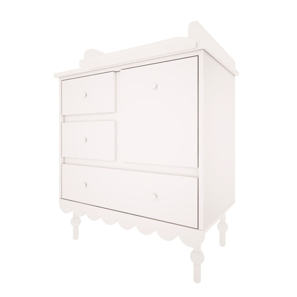 Plan à langer panneaux stratifiés blanc - Maisons du Monde