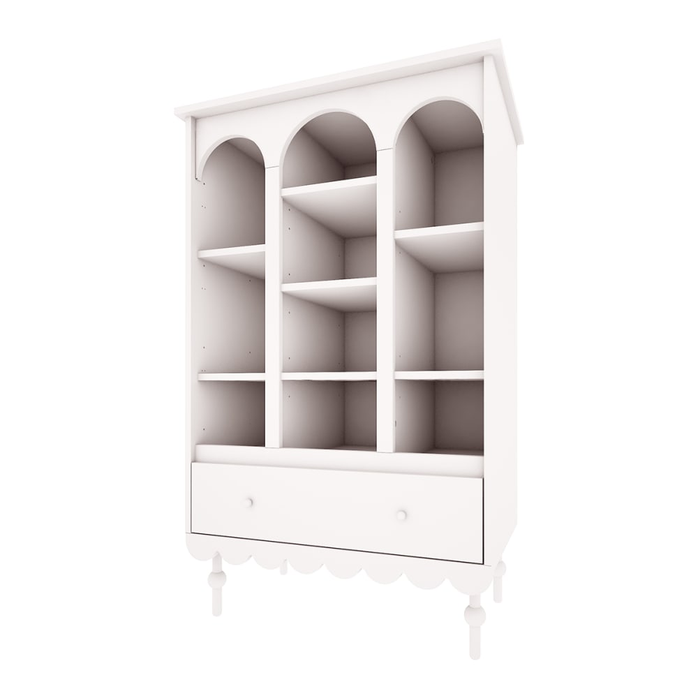 Bibliothèque 1 tiroir blanc