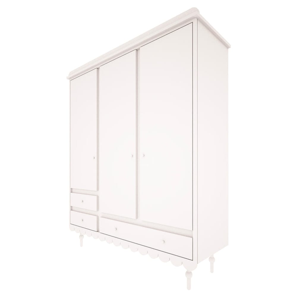 Armoire 3 portes 3 tiroirs panneaux stratifiés blanc Armoire 3 portes 3 tiroirs panneaux stratifiés blanc