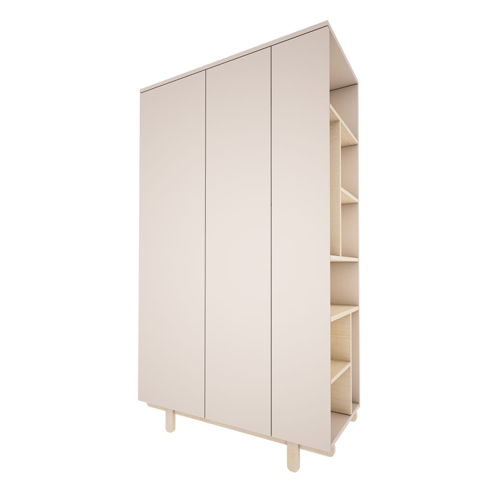 Armoire 2 portes beige