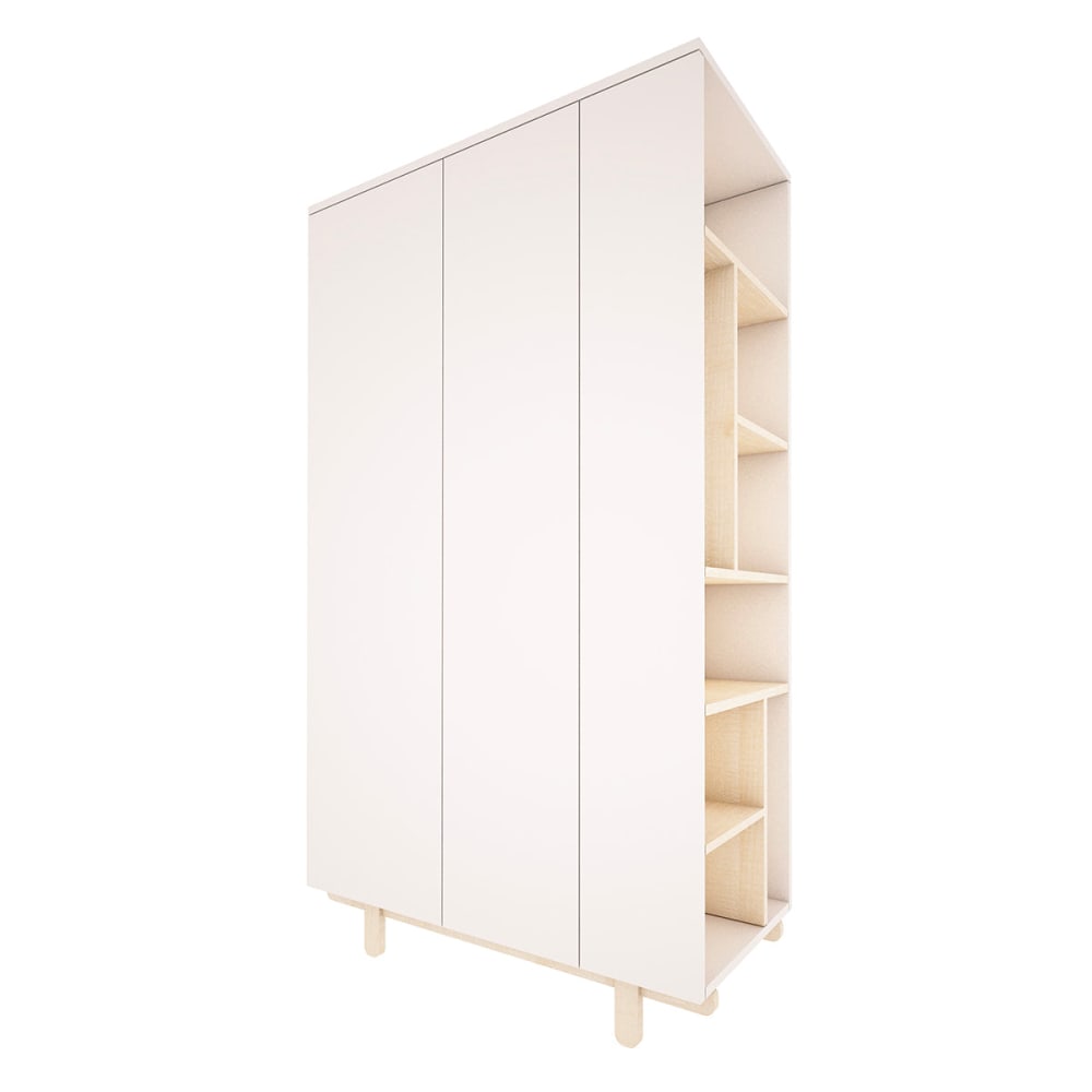 Armoire 2 portes panneaux stratifiés blanc Armoire 2 portes panneaux stratifiés blanc