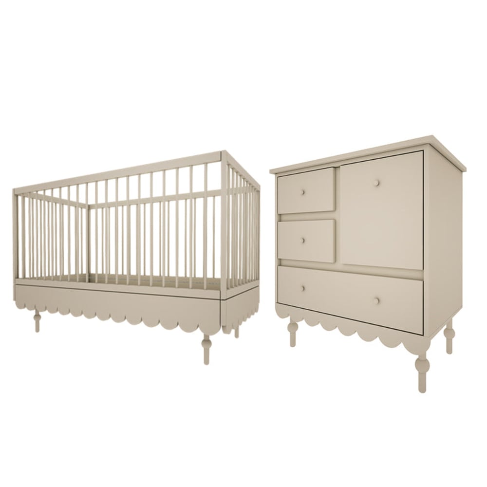 Lit évolutif 70x140 et commode panneaux stratifiés vert Lit évolutif 70x140 et commode panneaux stratifiés vert