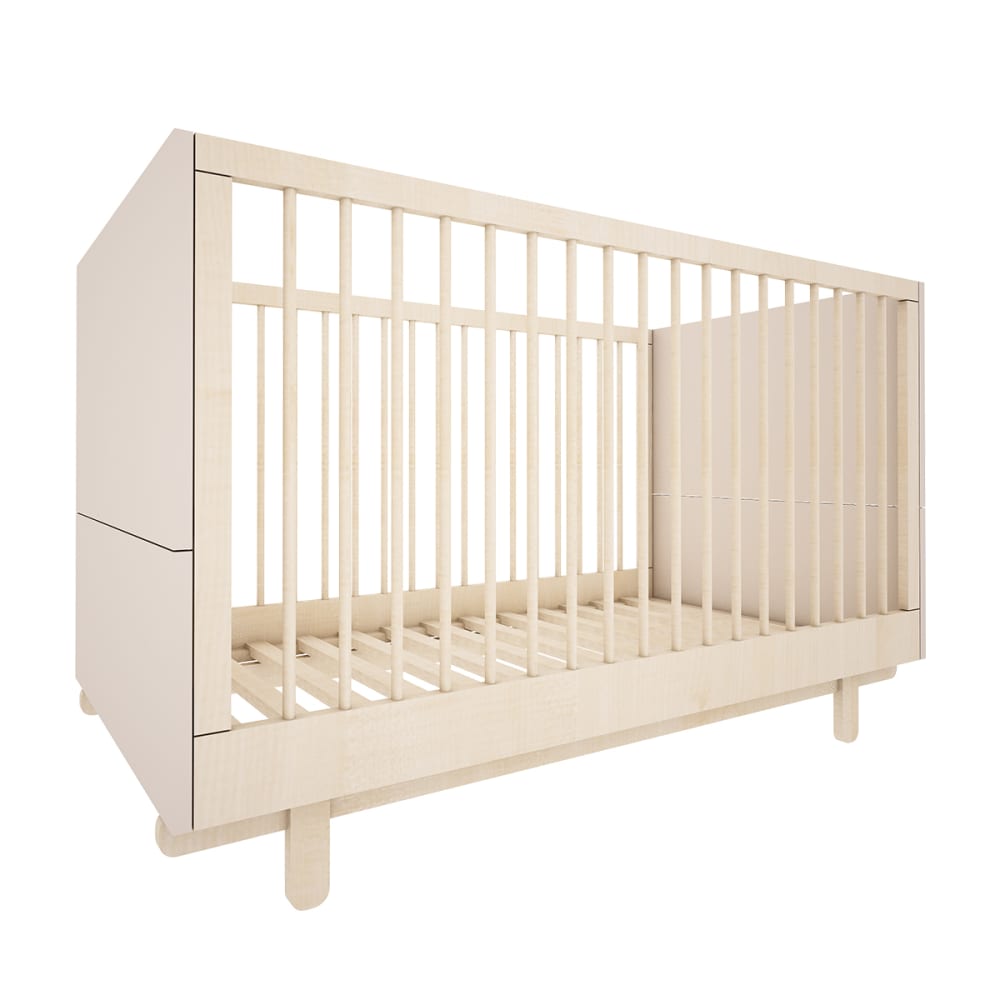 Chambre bébé : Duo - Lit évolutif 70x140 commode 3 tiroirs beige - image 3