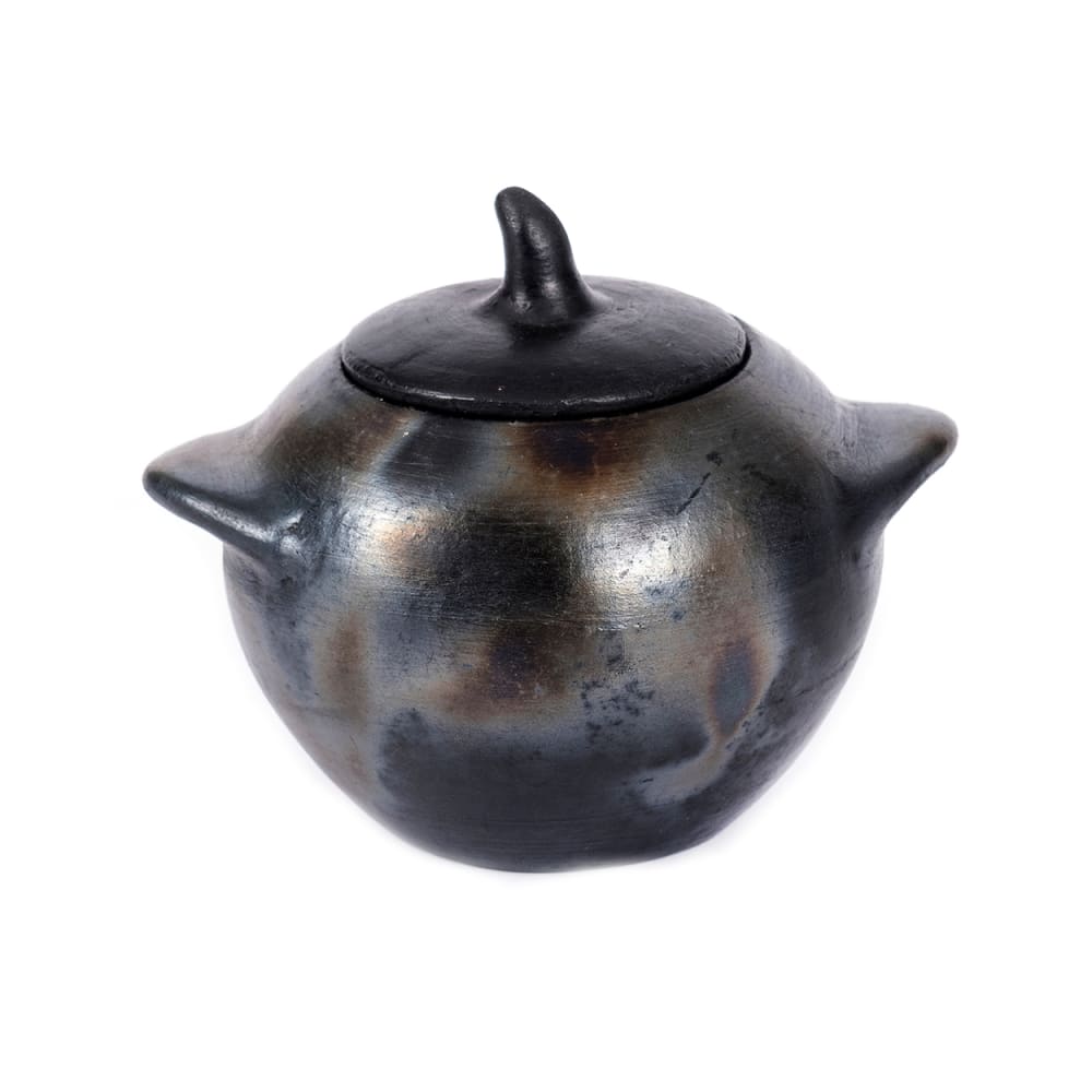 Bocal terre cuite noir 15x13x14cm Bocal terre cuite noir 15x13x14cm