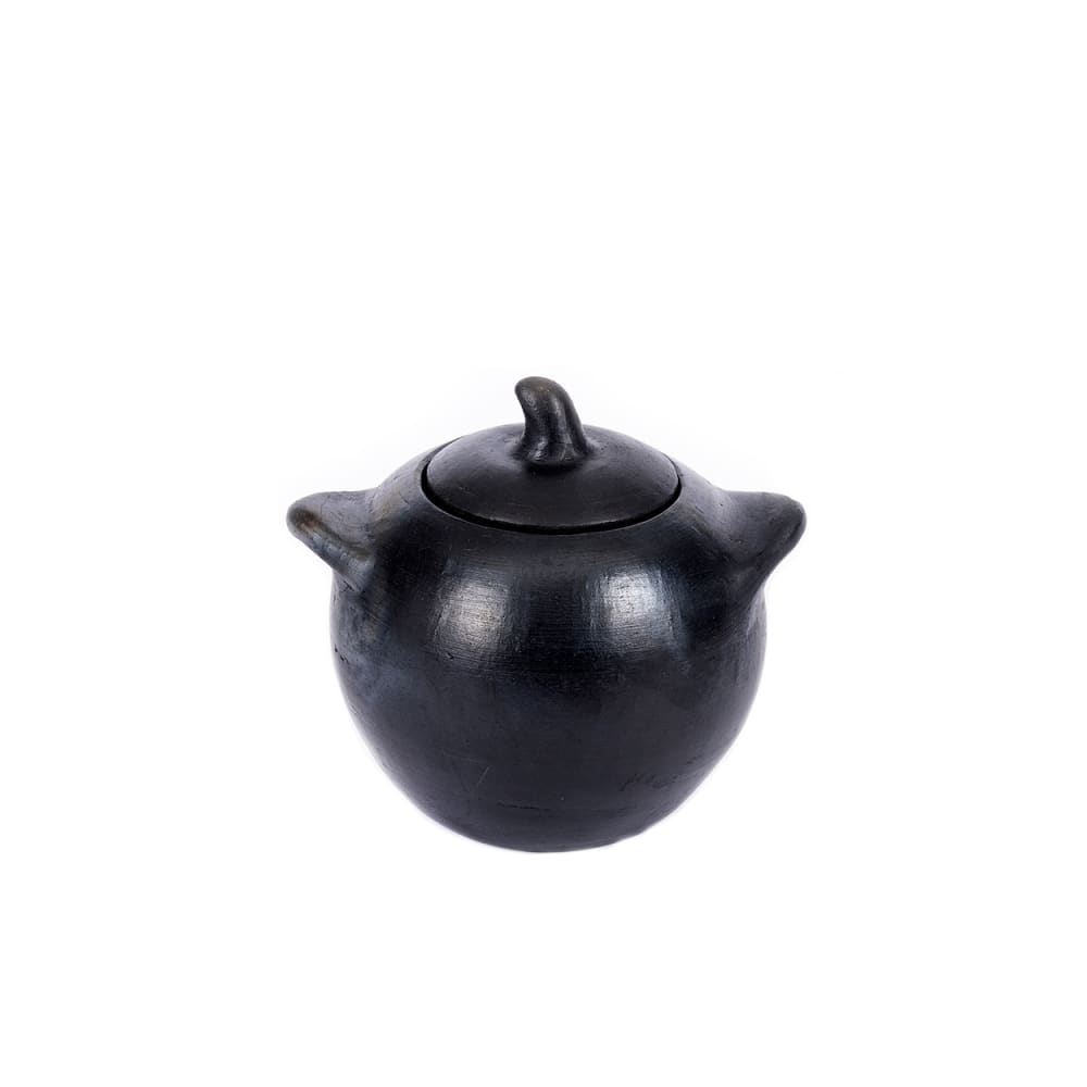 Bocal terre cuite noir 10x7x8cm